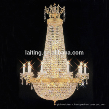 Lustre d&#39;église de bougie de style américain en cristal de haute qualité traditionnelle allumant 62048